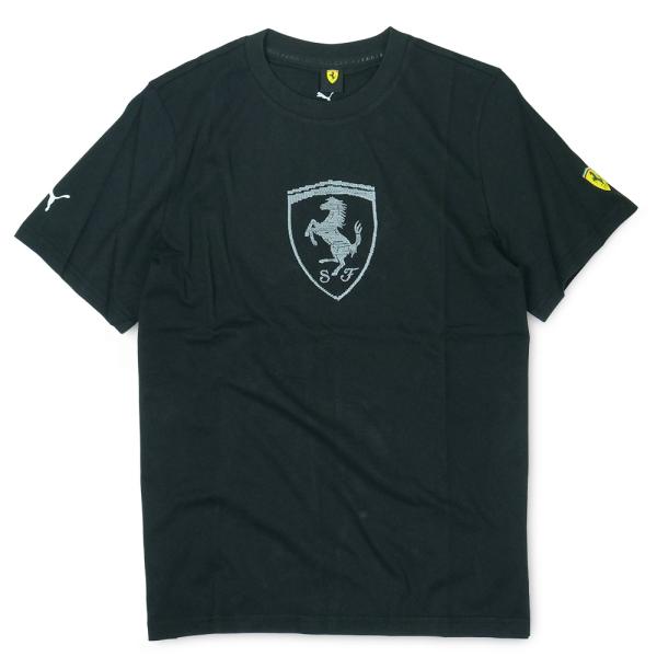 PUMA スクーデリア フェラーリ トーナル シールド Tシャツ ブラック 635311-01