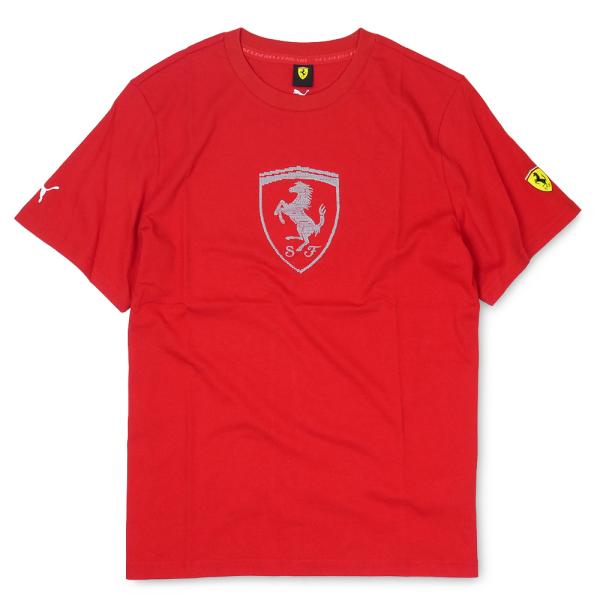 PUMA スクーデリア フェラーリ トーナル シールド Tシャツ レッド 635311-02