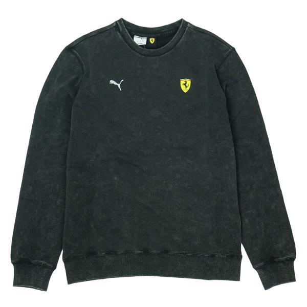 PUMA スクーデリア フェラーリ トーナル シールド クルーネック ブラック 635316-01