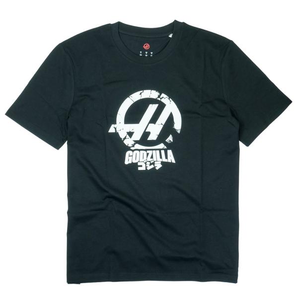 TGR ハース F1チーム x ゴジラ Godzilla コミック Tシャツ 2026 ブラック TU17109
