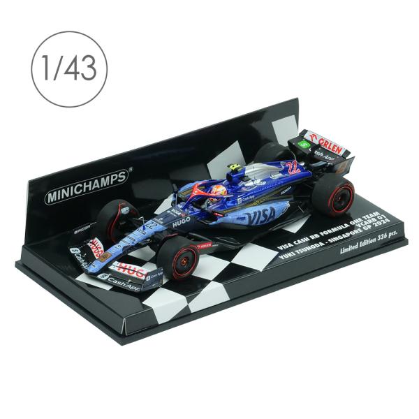 MINICHAMPS 1/43スケール ビザ キャッシュ RB F1 Team VCARB 01角田裕毅 シンガポールGP 2024 417241822