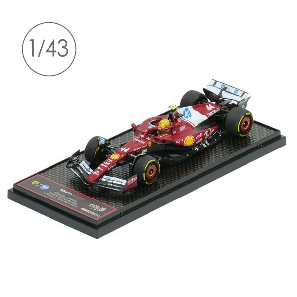 BBR MODELS 1/43スケール フェラーリ SF-25 L.ハミルトン 中国GP スプリントレース 2025 ウィナーレッド PBBR254344
