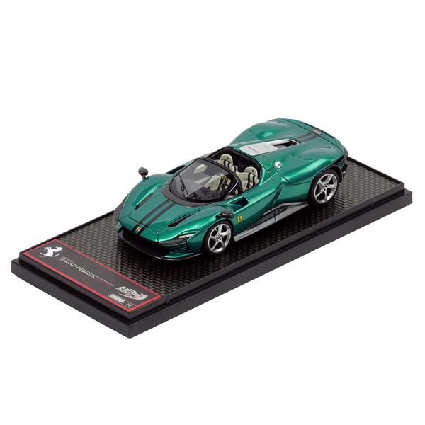 BBR MODELS 1/43スケール フェラーリ デイトナ SP3 Serie Icona (Open Roof) Green Jewel Black stripe BBRC267TMI