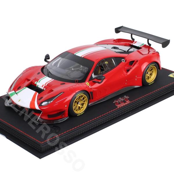 BBR MODELS 1/18�X�P�[�� �t�F���[�� 488 GT Modificata Rosso Corsa P18203BV