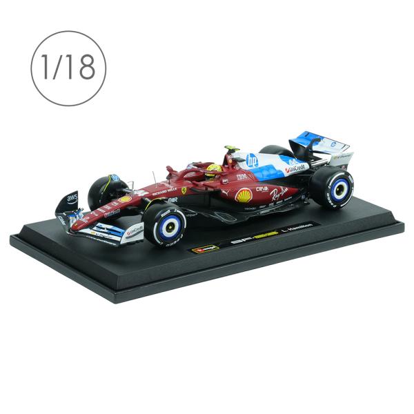 Bburago 1/18スケール スクーデリア フェラーリ SF-25 マイアミGP 2025年 L.ハミルトン ドライバー付 レッド BR-18-16816LH-MAI