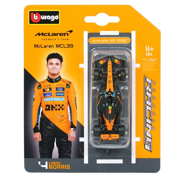 超レア・ラグビー　スコットランド1984グランドスラム記念タイ（未使用・新品） Bburago 1/64スケール マクラーレン F1チーム MCL39 L.ノリス