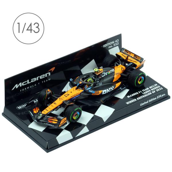 MINICHAMPS 1/43 マクラーレン F1チーム MCL39 L.ノリス オーストラリアGP 2025 ウィナー オレンジ 537254304