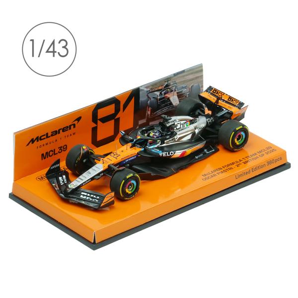 MINICHAMPS 1/43スケール マクラーレン F1チーム MCL39 O.ピアストリ イギリスGP 2025 2位入賞 537255481