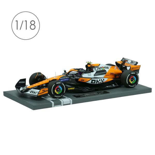 MINICHAMPS 1/18スケール マクラーレン F1 Team MCL38 L.ノリス シンガポールGP 2024 ウィナー 537243604