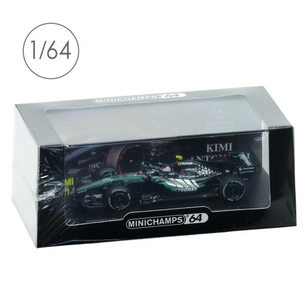 MINICHAMPS 1/64スケール メルセデス-AMG ペトロナス F1チーム W17 K.アントネッリ 中国GP 2026 ウィナー/ピットボード付 640260212