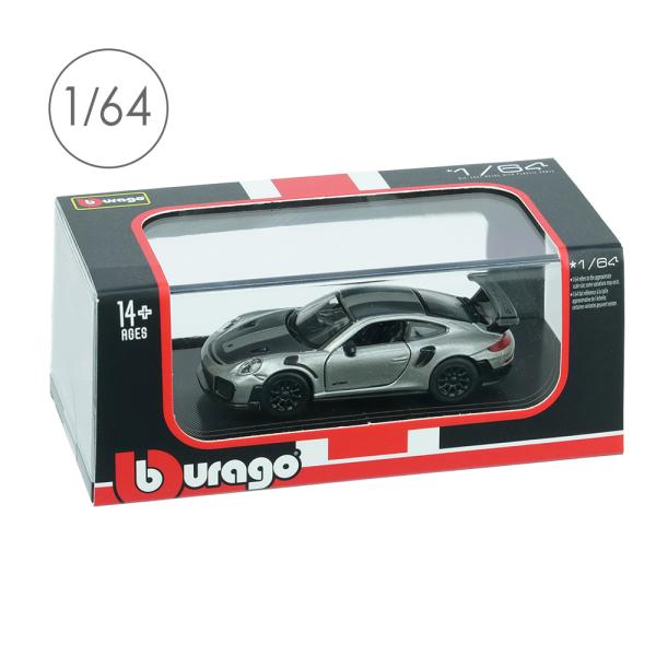 Bburago 1/64スケール ポルシェ 911 GT2 RS グレイ BUR59089GY