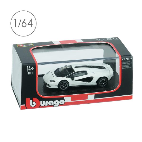 Bburago 1/64 ランボルギーニ カウンタック LPI 800-4 ホワイト BUR24936W