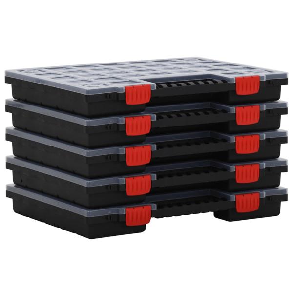 【新着商品】vidaXL アソートボックス 5個入り 40x30x5 cm ポリ vidaXL アソートボックス 5個入り 40x30x5 : vidaXL Yahoo!店 - 通販