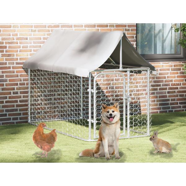 屋外用犬小屋　屋根付き 200x100x150cm
