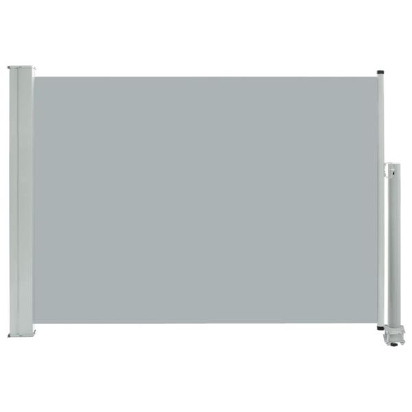 vidaXL パティオ用 引き込み式サイドオーニング 80x300cm グレー