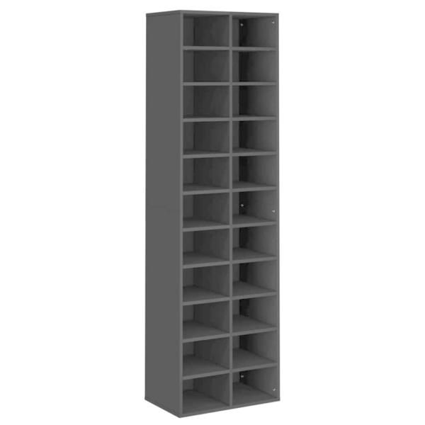 vidaXL シューズキャビネット ブラック 54x34x183cm パーティクルボードホーム ガーデン 家事用品 収納 オーガナイザー 衣類・ワードローブ収納 代引不可