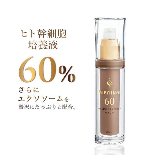 ヒト幹細胞美容液 MIRAINALプレミアムセラム60