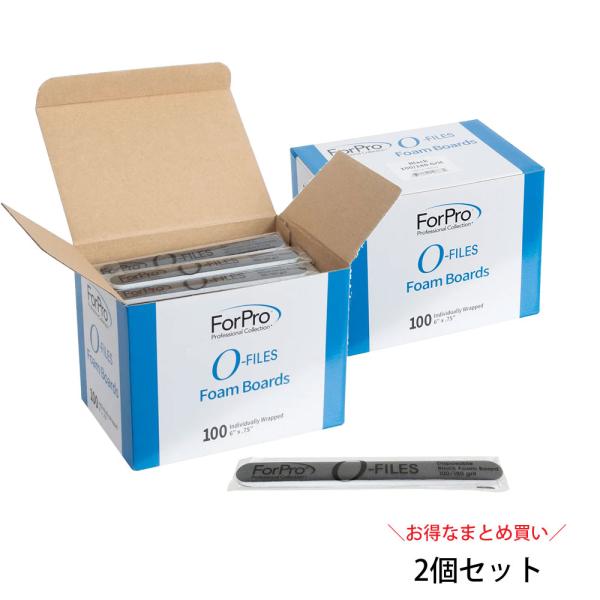 送料無料 ForPro O-ファイル フォームボード 100/180グリット (100本入り) 2個セット