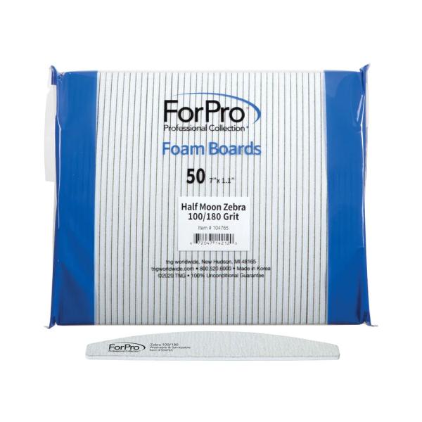 ForPro ハーフムーン ゼブラ 100/180 フォームボード 50本