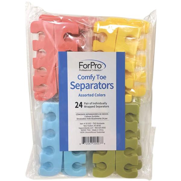 ForPro 快適 トゥセパレーター カラーアソート (24組入り)