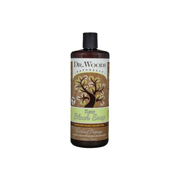 送料無料 DR.WOODS ブラックソープ ココナッツパパイヤ w/シアバター 942ml (32 oz)