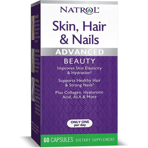 NATROL スキン,ヘア,ネイル, アドバンス ビューティー カプセル 60錠