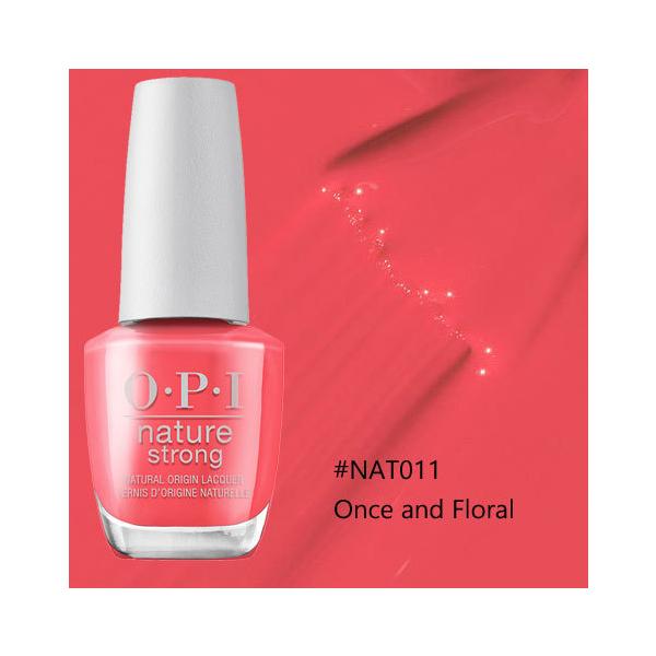送料無料 OPI ネイチャーストロング - #NAT011 Once and Floral マニキュア ビーガン処方
