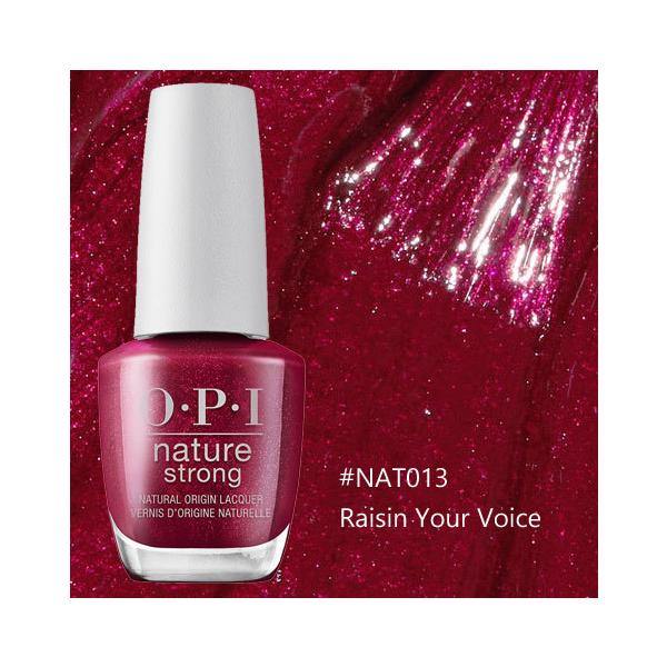 送料無料 OPI ネイチャーストロング - #NAT013 Raisin Your Voice マニキュア ビーガン処方