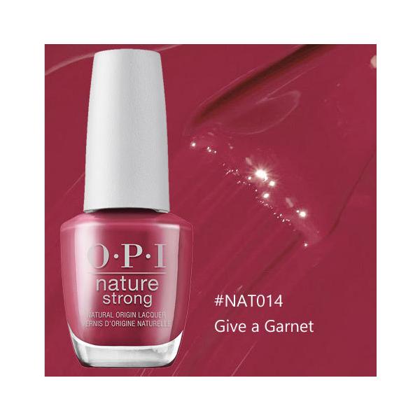 送料無料 OPI ネイチャーストロング - #NAT014 Give a Garnet マニキュア ビーガン処方