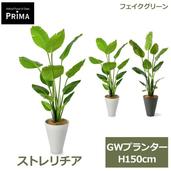 フェイクグリーン 観葉植物 人工観葉植物 造花 大型 ストレリチア GW