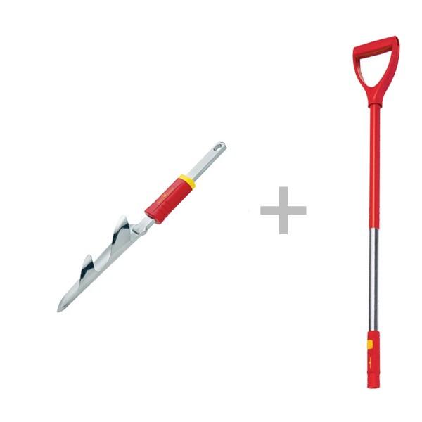 草取り 道具 草刈り 雑草取り Iw M と アルミニウム D ハンドル柄 Garten ガーデニング用品 手入れ のセット Wolf 店舗 Zm Ad 園芸 雑貨 ウルフガルテン