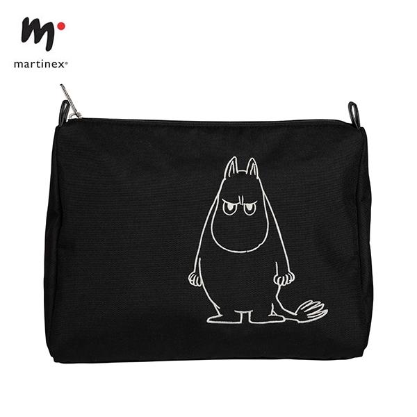ムーミン ポーチ 大きめ 大人アングリー ブラック MOOMIN マルチ トラベル 通帳 ケース 収納 小物 雑貨 北欧 可愛い シンプル Martinex マルティネックス ギフト