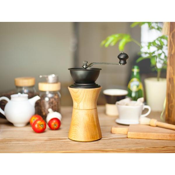 在庫一掃 コーヒーミル Mokuneji モクネジ 手動 ミル カリタ 日本製 おしゃれ キッチンツール コーヒー 台湾製 木 ケヤキ ギフト