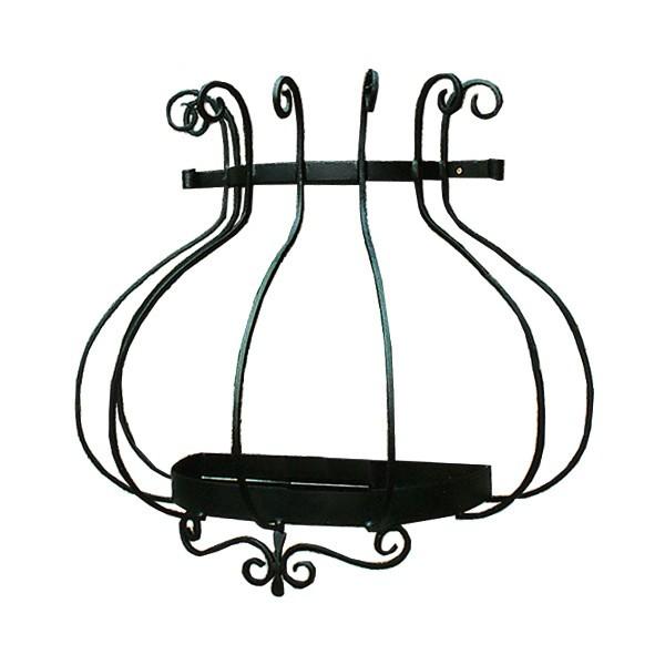 フラワー バルコニー お見舞い N 2型 アイアン 黒 ブラック 外壁 完成品 壁面 おしゃれ 装飾 鉢入れ ウォールバスケット フラワーバスケット