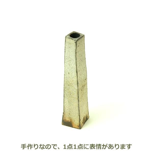 一輪挿し おしゃれ 陶器 インテリア フラワーベース 花器 面取り 陶房金沢 白 ハンドメイド 日本製 紫波 手作り スーパーセール期間限定 花瓶 シンプル 和 岩手
