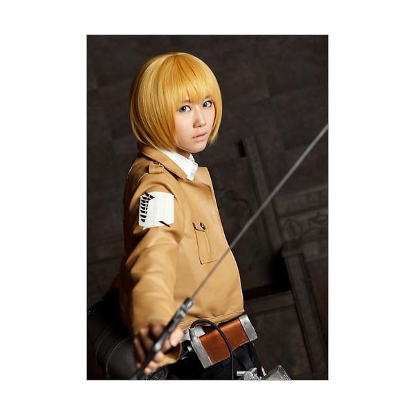 進撃の巨人　コスプレ　衣装　アルミン　ウィッグ付き　フルセット　ばら売り不可 進撃の巨人 コスプレ 衣装 アルミン ウィッグ付き フルセット