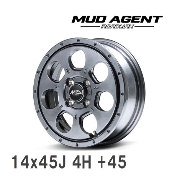 マルカサービス 【MID/マルカサービス】 ROADMAX MUD AGENT 14x4.5J +