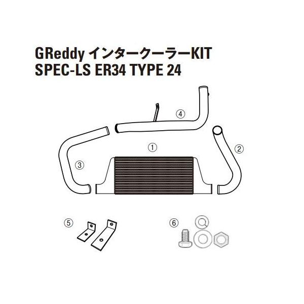 絶版品 トラスト インタークーラー コアのみECR33スカイライン用 TRUST トラスト GReddy インタークーラーキット スカイライン