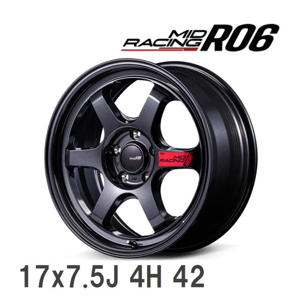 マルカサービス 【MID/マルカサービス】 MID RACING R06 17x7.5J 42