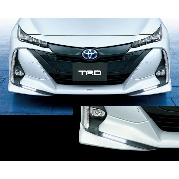 TRD 【TRD/ティーアールディー】 フロントスポイラー(LED付) 素地