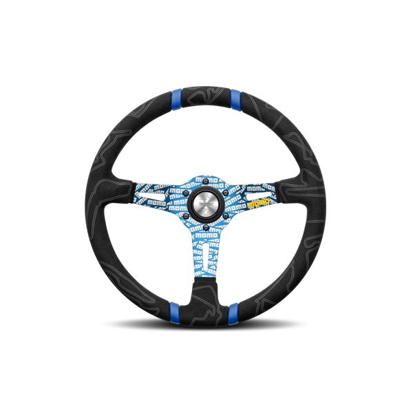 MOMO ステアリング ブルー　U-03 vigoras_u-03