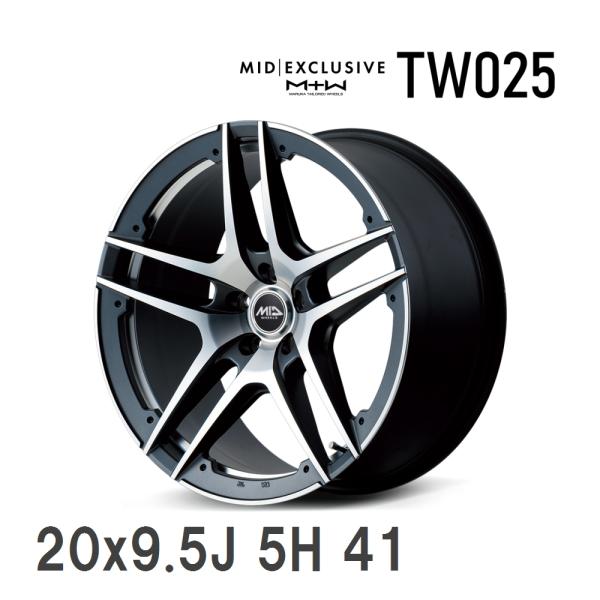 マルカサービス 【MID】 MID EXCLUSIVE MTW TW025 20x9.5J 41 114.3 5H