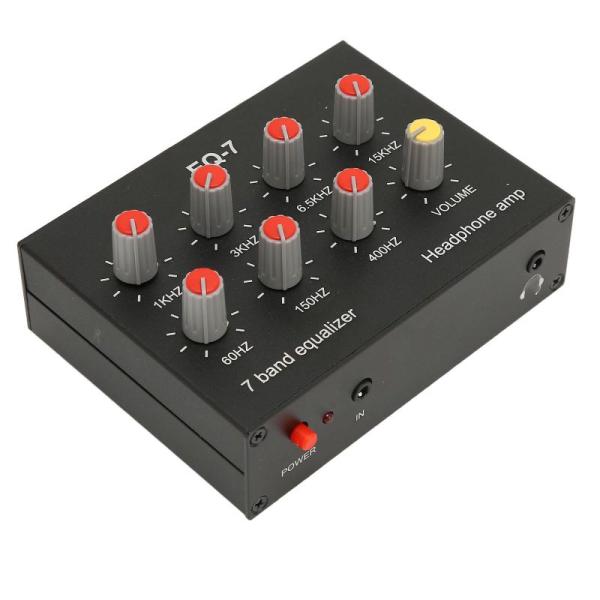 7バンドカーオーディオグラフィックイコライザーEQ、3.5mm