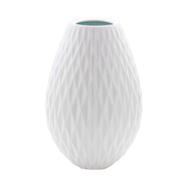 香蘭社 花瓶 白磁ダイヤ 299-NSR ホワイト 22.8cm 299-NSR1 個