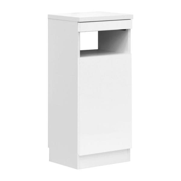 【商品名】　クロシオ 電話台 ホワイト 幅37.5cm ゴールデン 01 スリム ルーター収納 097350 【商品説明】　・サイズ:約幅37.5cm×奥行き31cm×高さ84cm・仕様:組立式・引出内寸:約幅31cm×奥行き23.5cm×...