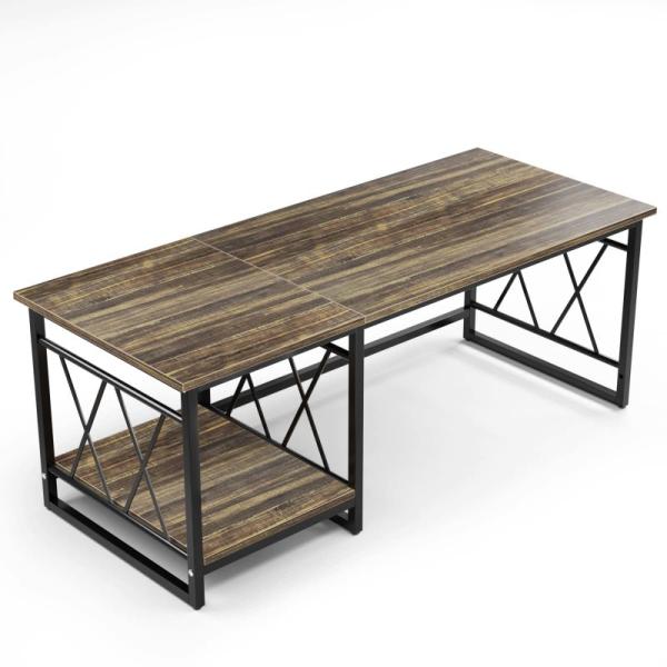 【商品名】　ローテーブル センターテーブル 収納付き コーヒーテーブル リビングテーブル テーブル 机 座卓 ちゃぶ台 木製 木目調 アジャスター付き  【商品説明】　・?【アジャスター付き】アジャスターが六つ付いて、多少凸凹がある場所でも...