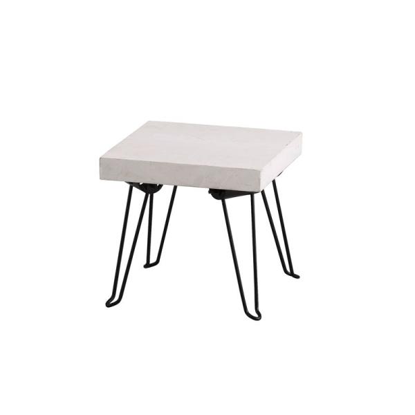 【商品名】　アビテ 折りたたみ式花台 ピエニ・スクエアスタンド（色：ホワイト）W25×D25×H24cm JN-602-WH 【商品説明】　・アンティーク調仕上げの小さめの折りたたみテーブル。・サイズ：W25×D25×H24cm（脚部折りた...