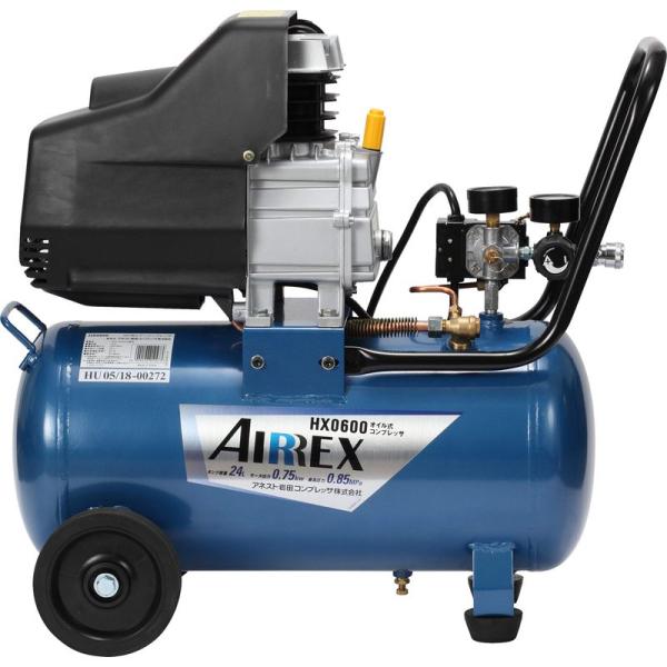 ★実働★アネスト岩田 AIRREX コンプレッサ オイル式 ハイパワーモデル 24L HX0600★ アネスト岩田 AIRREX コンプレッサ オイル式 ハイパワーモデル 24L