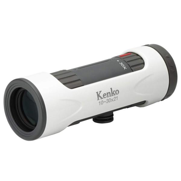 【商品名】　Kenko 単眼鏡 ウルトラビューI 10~30×21 10~30倍 21mm口径 ズーム式 ホワイト 429068 【商品説明】　・【ズーム式単眼鏡】倍率を10倍&amp;#65374;30倍の間で変更できるズーム式。通常倍率...