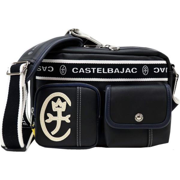 CASTELBAJAC ブラックショルダーバッグ カステルバジャック 24111 ドミネ ショルダーバッグ ((ブラック black